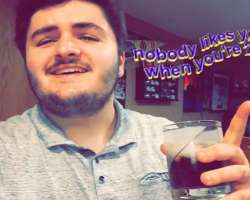 TYBZI consuming alcohol