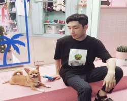 Terry has a cute dog in his home who often appears in his Instagram posts.