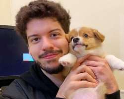Andre is an animal lover and also has a cute puppy in his home.