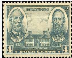 He appeared on the postal stamp on three occasions. One in 1936 he appeared commemorative stamp along with the Robert E. Lee, secondly in 1970, he has