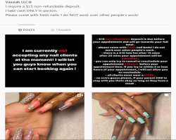 American beauty has a separate Instagram page for her nails where she uploads her nail and nail art work and also provide paid service to modify nails