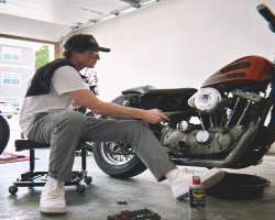 He is a motorcycle enthusiast and often does updates on his motorcycle. 