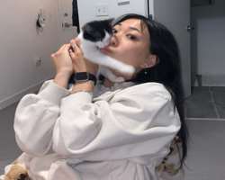 She is a cat person.