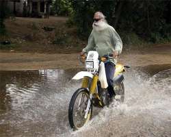 He is very much adventurous and loves to ride a bike from childhood.