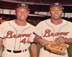 Hank Aaron's brother Tommie also play Major League Baseball Hank Aaron's brother Tommie also play Major League Baseball.